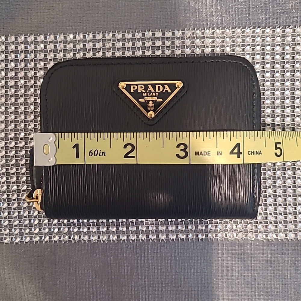 Prada Black Wallet with Gold Accents - Picture 15 of 16